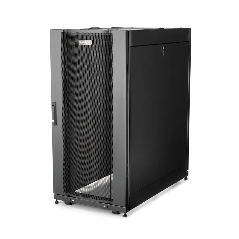 StarTech.com 4-Post 25U Server Rack Cabinet. Lockable 19" Data Ra