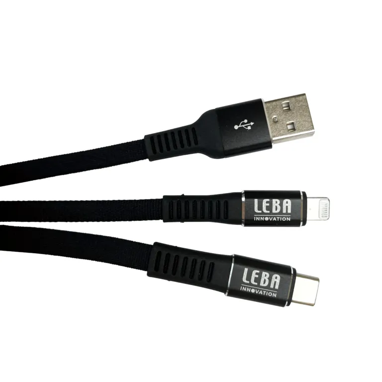 LEBA Innovation NCABLE-LE-UA-8P-0.5M lightning cable Black