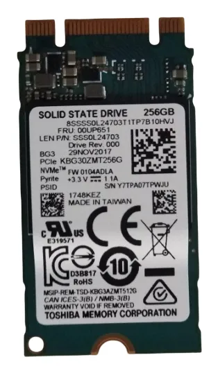 Lenovo 00UP651 internal solid state drive 256 GB M.2 PCI Express 3.0