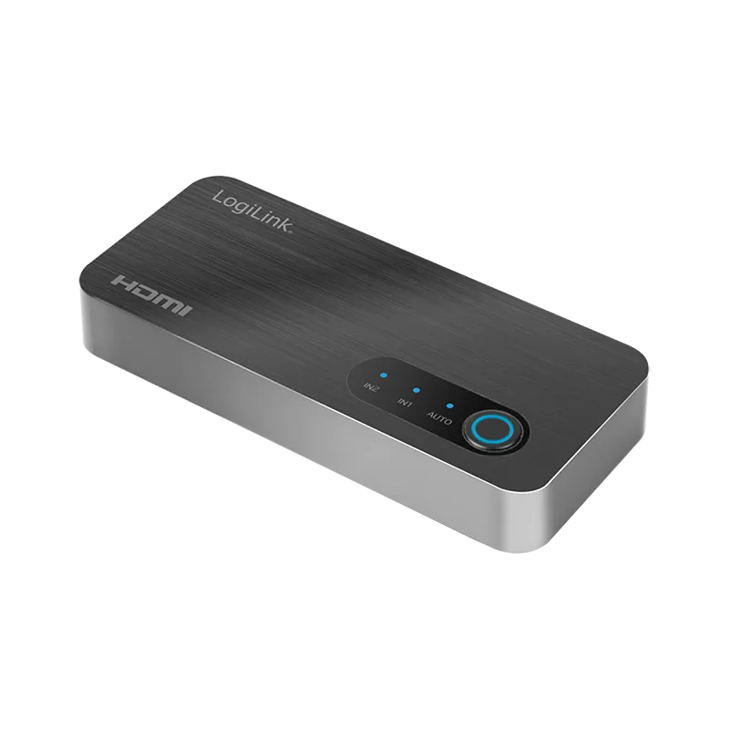 LogiLink HDMI switch. 2x1-Port. 8K/60 Hz. HDCP. HDR. VRR. CEC
