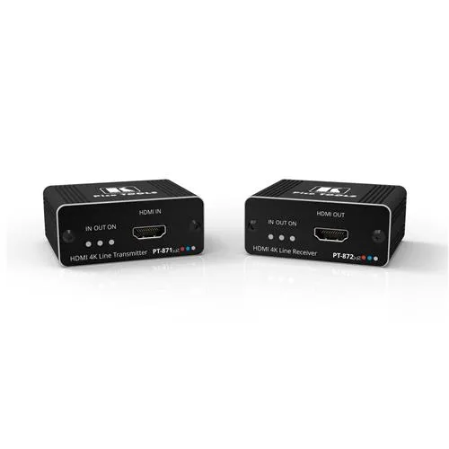 Kramer Electronics PT-871/2XR-KIT AV transmitter & receiver Black