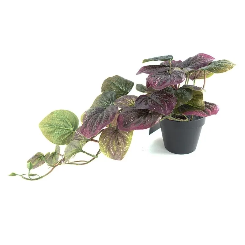 Leaf Artificial Trailing Purple Pothos Plant 35cm