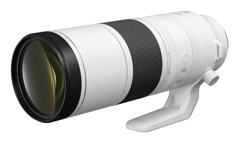 Canon RF 200-800 mm F6.3-9 IS USM Telephoto Camera Lenses. Black/White