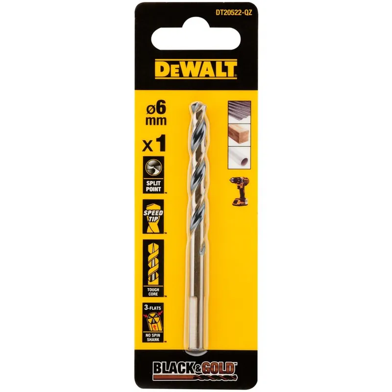 Dewalt Black and Gold HSS Drill Bit