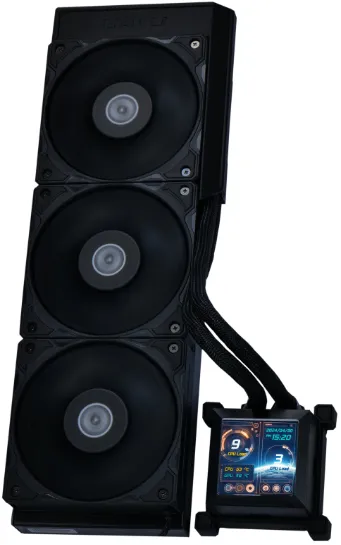 Lian Li HydroShift LCD 360S Computer case All-in-one liquid cooler 12 cm Black