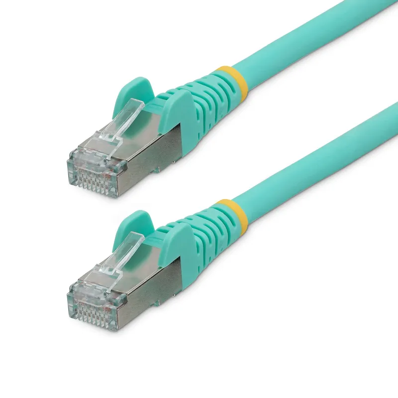 StarTech.com 5m CAT6a Ethernet Cable - Aqua - Low Smoke Zero Halogen (
