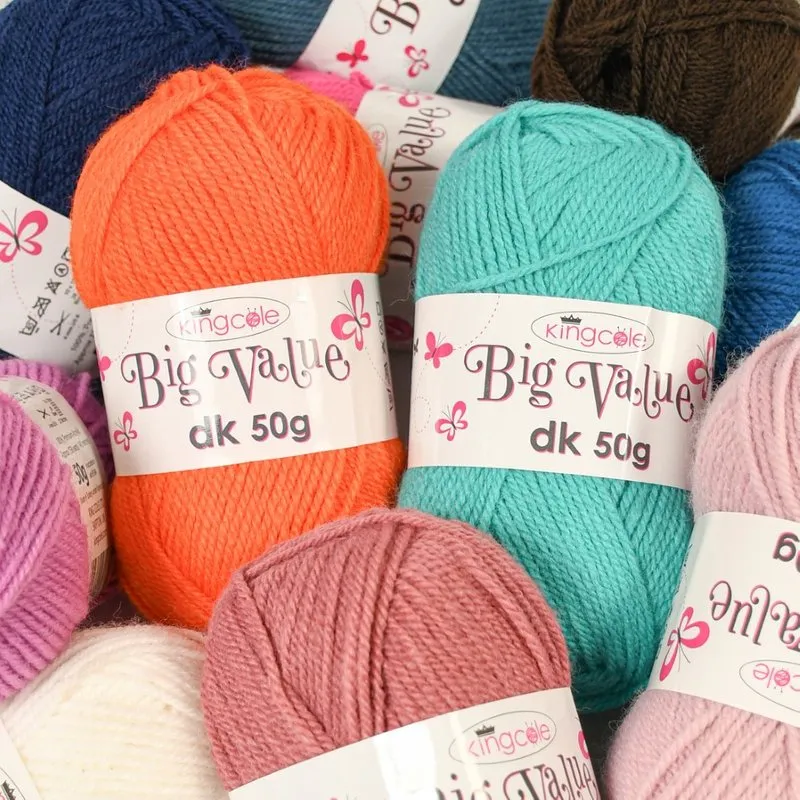 King Cole Big Value DK Yarn Jade 4046 50g