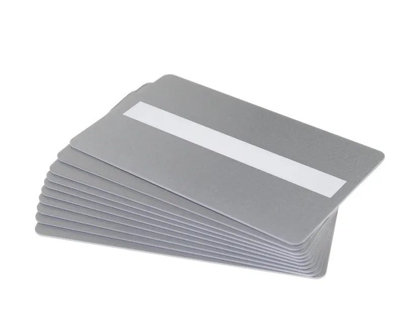 Dyestar Silver 760 Micron Plastic Cards with Signature Strip (Pack of