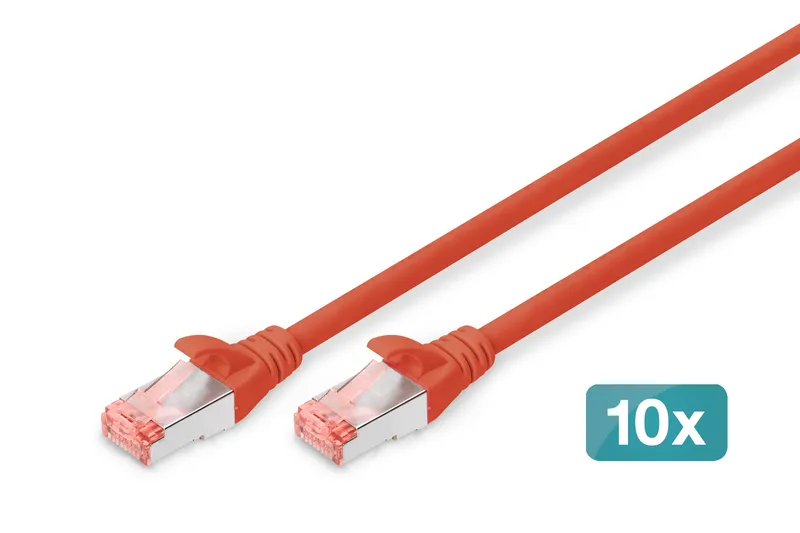 Digitus CAT 6 S/FTP patch cord. 10 units