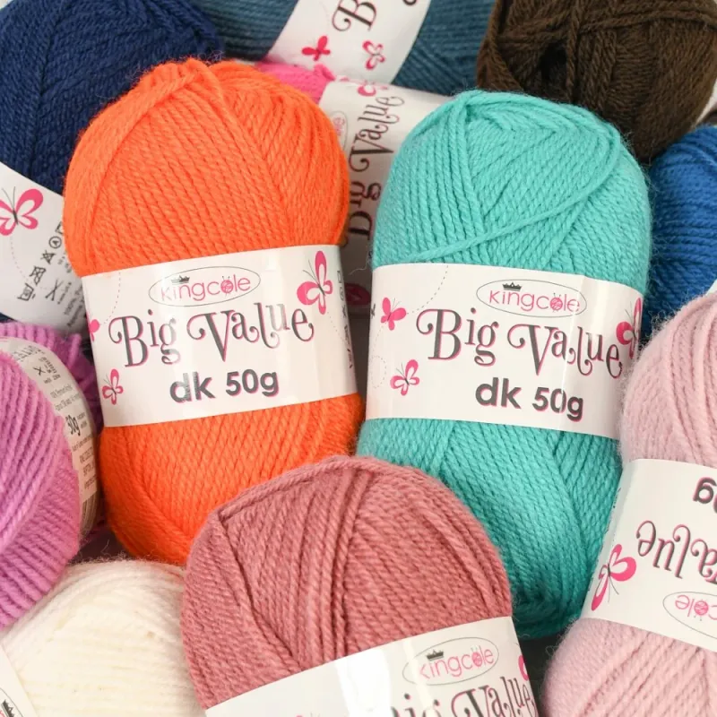 King Cole Big Value DK Yarn Royal 4041 50g