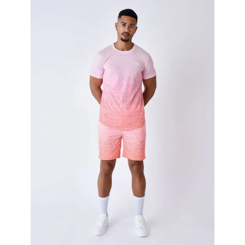 Two-tone gradient-effect swim shorts Project X Paris All Over