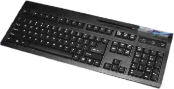 Accuratus 500 full size USB magnetic card swipe keyboard with Cherry M
