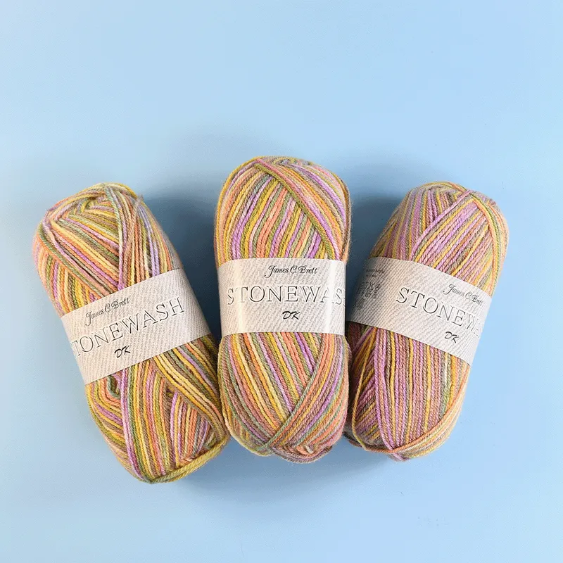 James C Brett Stonewash DK Value Pack-3x100g Violet Mix 14 300g