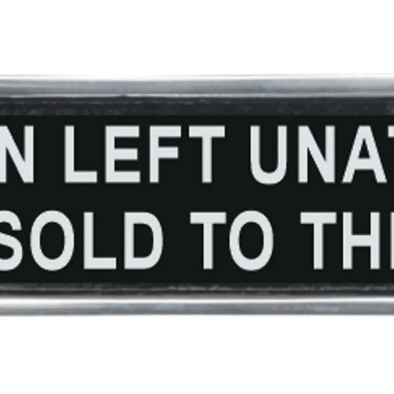 Msl Aluminium Children Left Sign - 25cm