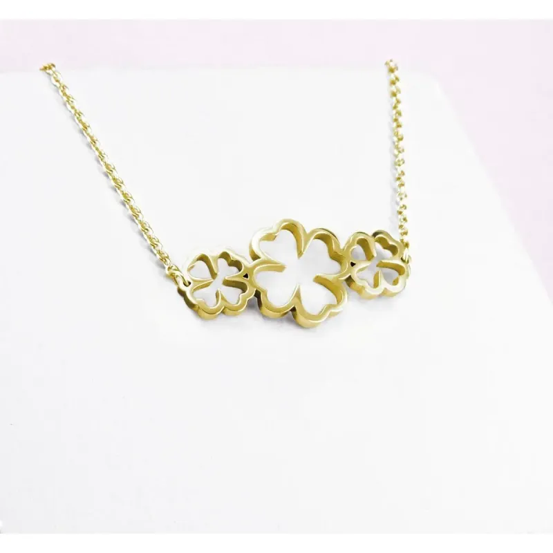 Women's clover necklace Ponytail & Co
