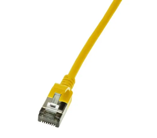 LogiLink Slim U/FTP networking cable Yellow 3 m Cat6a U/FTP (STP)