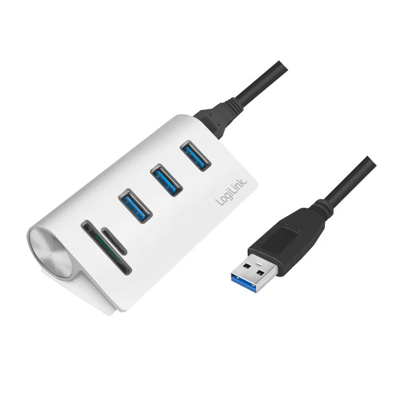 LogiLink CR0045 interface hub USB 3.2 Gen 1 (3.1 Gen 1) Type-A 5000 Mb