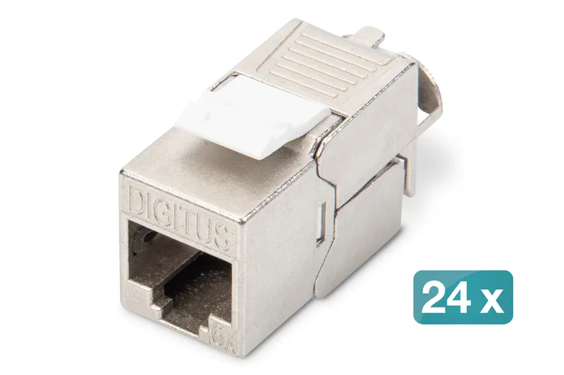 Digitus CAT 6A Keystone module shielded tool-free mounting connection