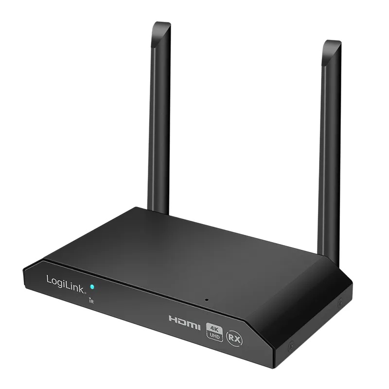 LogiLink HDW0103AR AV extender AV receiver Black