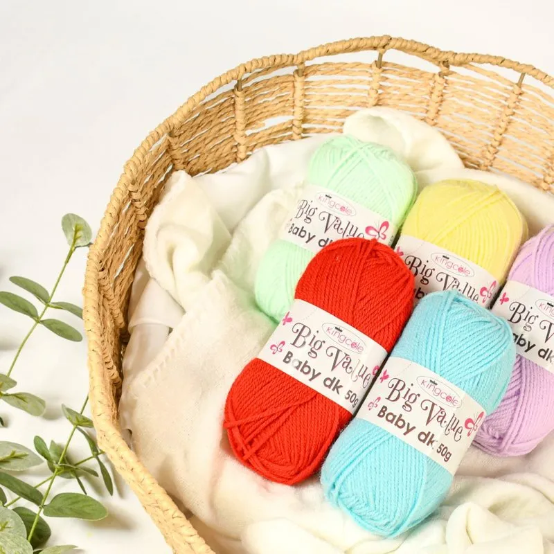 King Cole Big Value Baby DK Yarn Petal 4062 50g