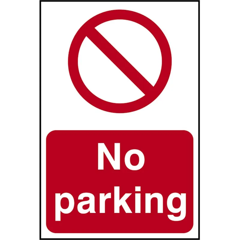 Scan No Parking Sign