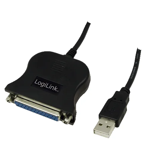 LogiLink UA0054A parallel cable Black 1.8 m
