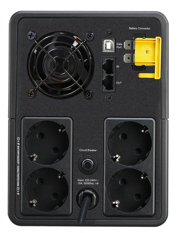 APC Back-UPS. 2200VA. Tower. 230V. 4x CEE 7/7 Schuko outlets. AVR