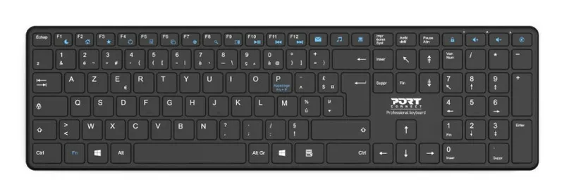 Port Designs 900903-R-UK keyboard Home Bluetooth QWERTY UK English Black