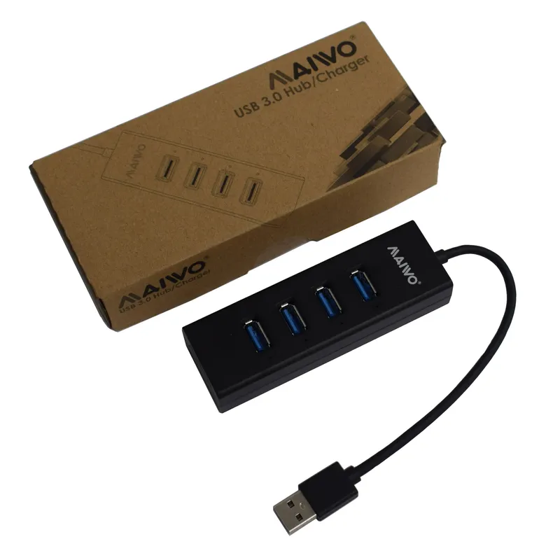 Maiwo Kh304 4 Port Usb 3.0 Hub Amp; Charger
