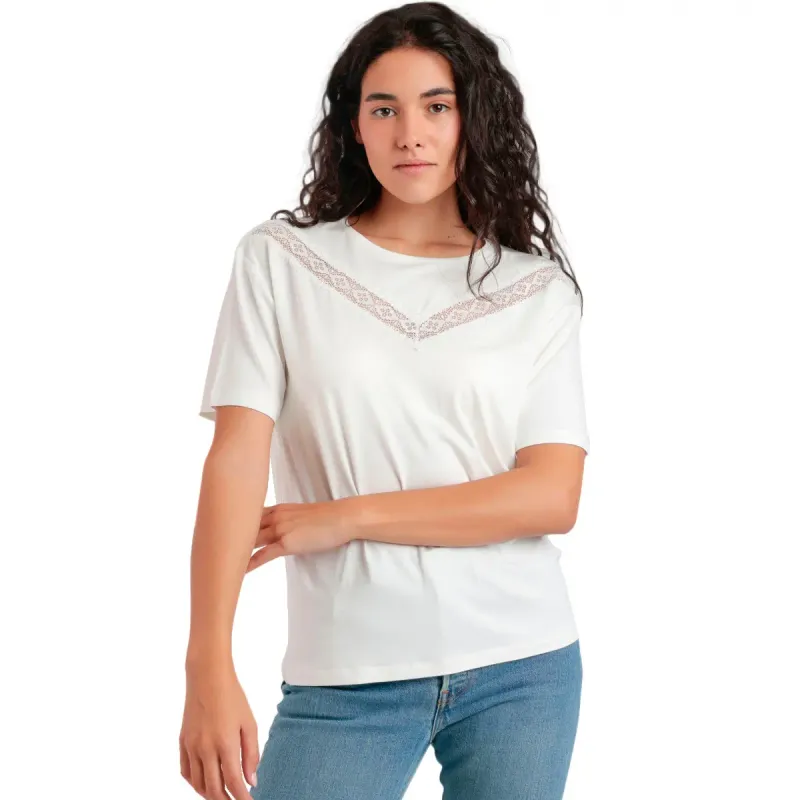 Women's T-shirt Admas Chest Lace