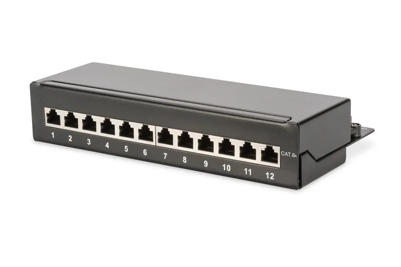 Digitus Desktop CAT 6A. class EA patch panel. shielded. black