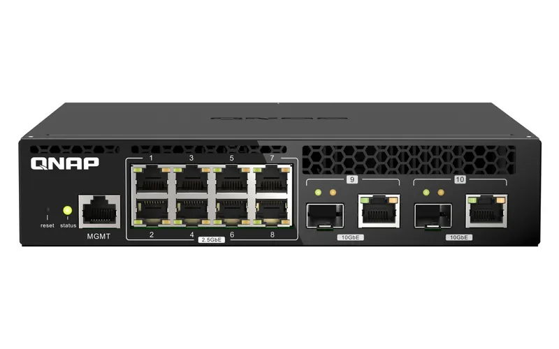 QNAP QSW-M2108R-2C network switch Managed L2 2.5G Ethernet (100/1000/2