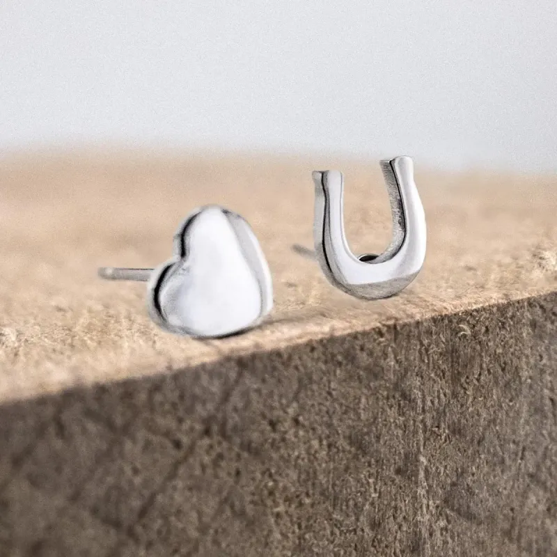 Women's clover & horseshoe earrings Ponytail & Co