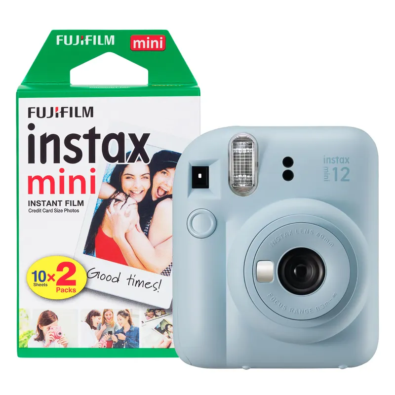 Fujifilm Instax Mini 12 Instant Camera - Pastel Blue - Camera + 20 Sho