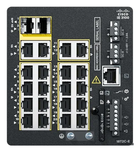 Cisco Catalyst IE3100 Managed L2/L3 Gigabit Ethernet (10/100/1000) Black