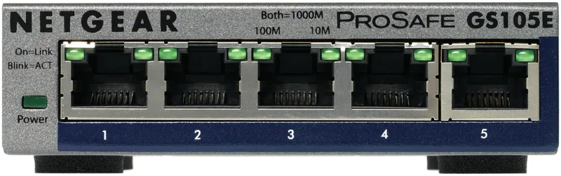 NETGEAR GS105E-200PES network switch Managed L2/L3 Gigabit Ethernet (1