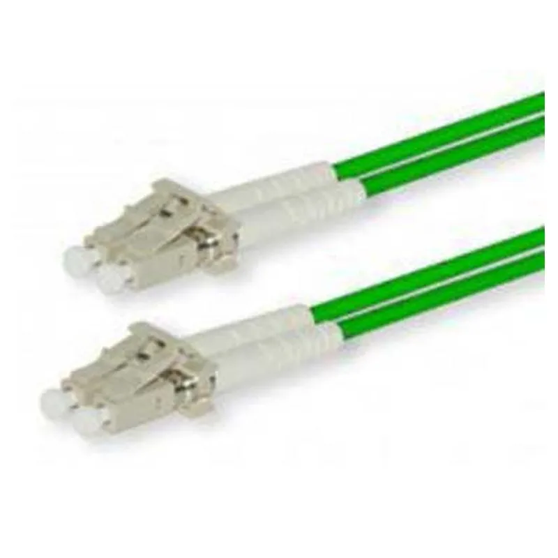FDL 5M OM3/4 50/125 LC-LC DLX FIBRE OPTIC CABLE - AQUA GREEN