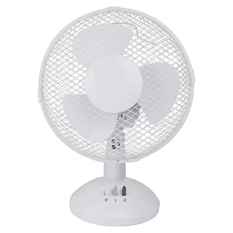 STATUS 9" Oscillating Desk Fan - 2 Speed Settings with Adjustable