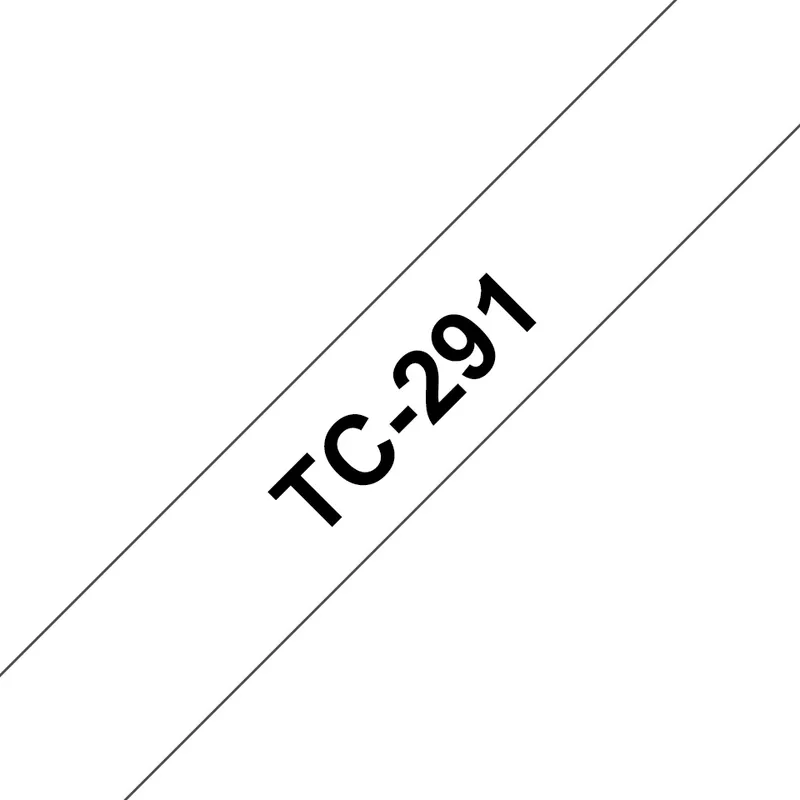 Brother TC-291 DirectLabel black on white 9mm x 7.7m for Brother P-Tou