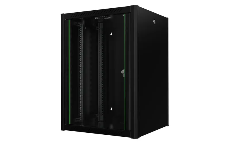 Lanview RWP16U56BL rack cabinet 16U Wall mounted rack Black