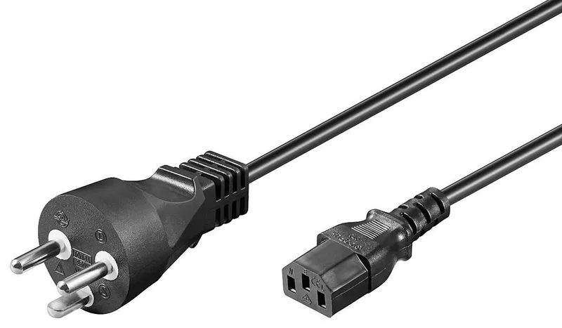 Microconnect PE120418R power cable Black 1.8 m Power plug type K C13 c