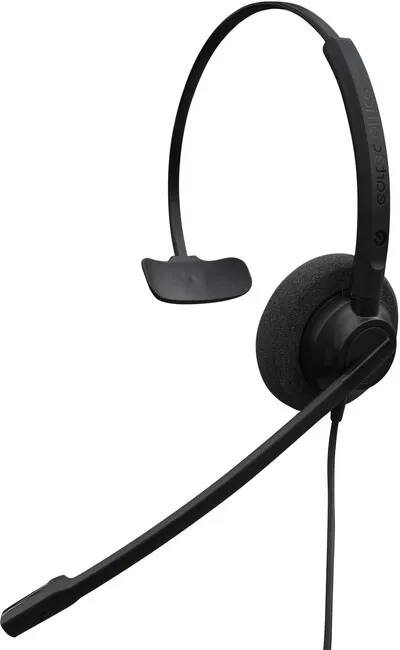 eartec 308 monaural easy-flex-boom wired headset (requires bottom cabl
