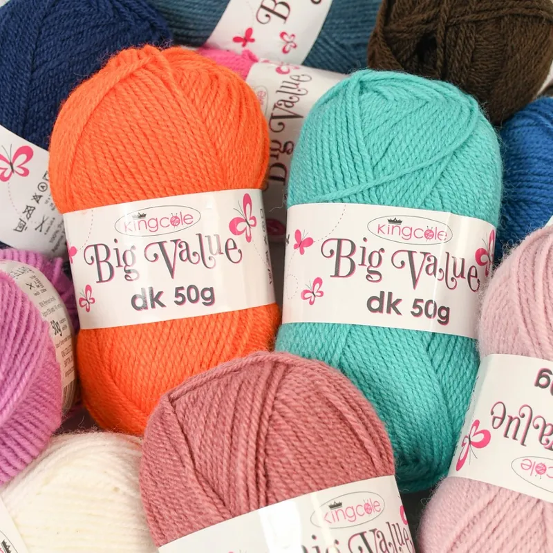 King Cole Big Value DK Yarn Cobalt 4098 50g