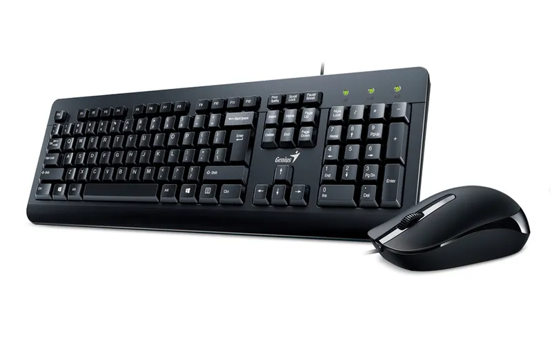 Genius Computer Technology KM-160 keyboard Mouse included Universal US