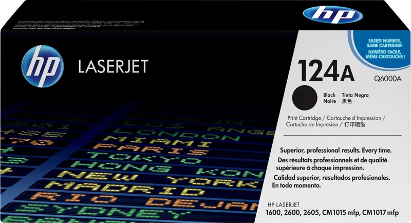 HP Q6000A/124A Toner cartridge black. 2.5K pages/5% for HP Color Laser