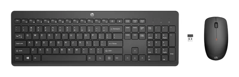 HP 230 WL MOUSE+KB COMBO FR keyboard Mouse included Office RF Wireless