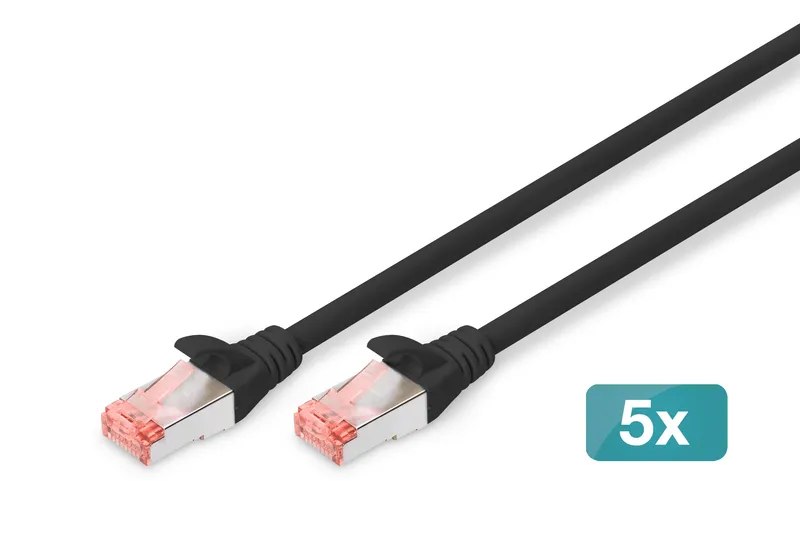 Digitus CAT 6 S/FTP patch cable 5 pieces