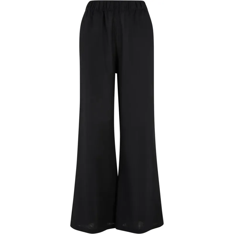 Linen blend trousers for women Urban Classics Wide