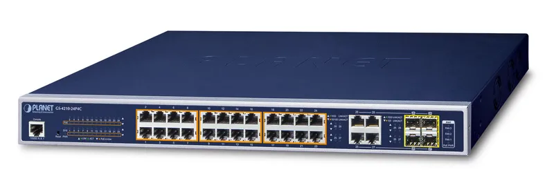 PLANET GS-4210-24P4C network switch Managed L2/L4 Gigabit Ethernet (10
