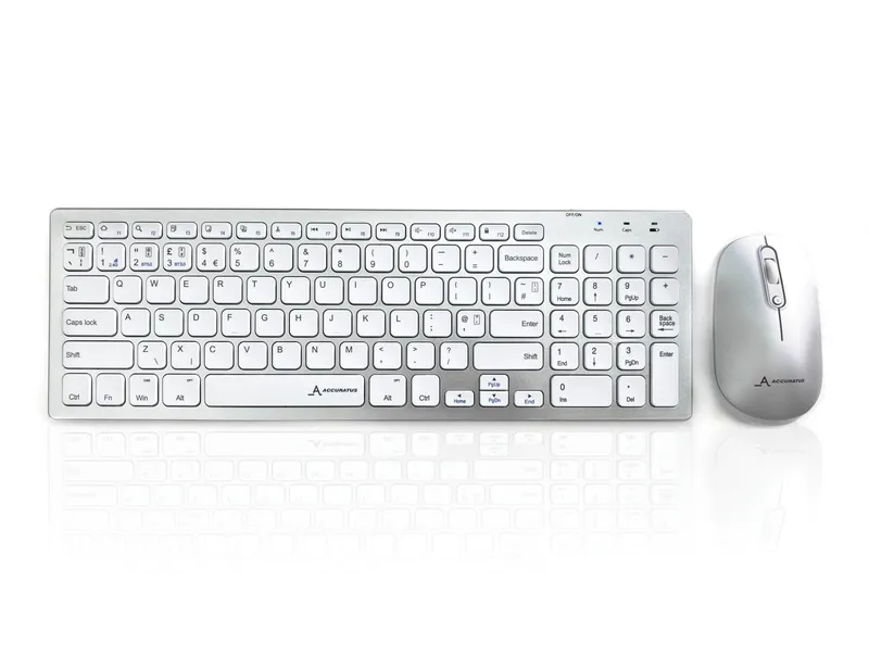 Accuratus KYB-8400-BTSET-S keyboard Mouse included Home RF Wireless +